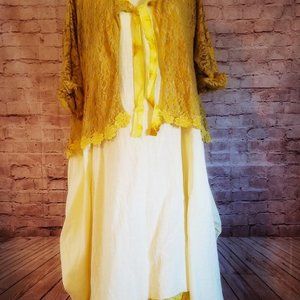 Robin Hand Dyed Stretch Lace Tunic Cardigan